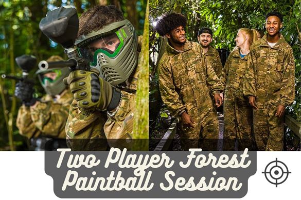 Two Player Forest Paintball Session - Surrey