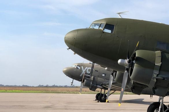 World War II C47 Dakota Aircraft Taxi Experience