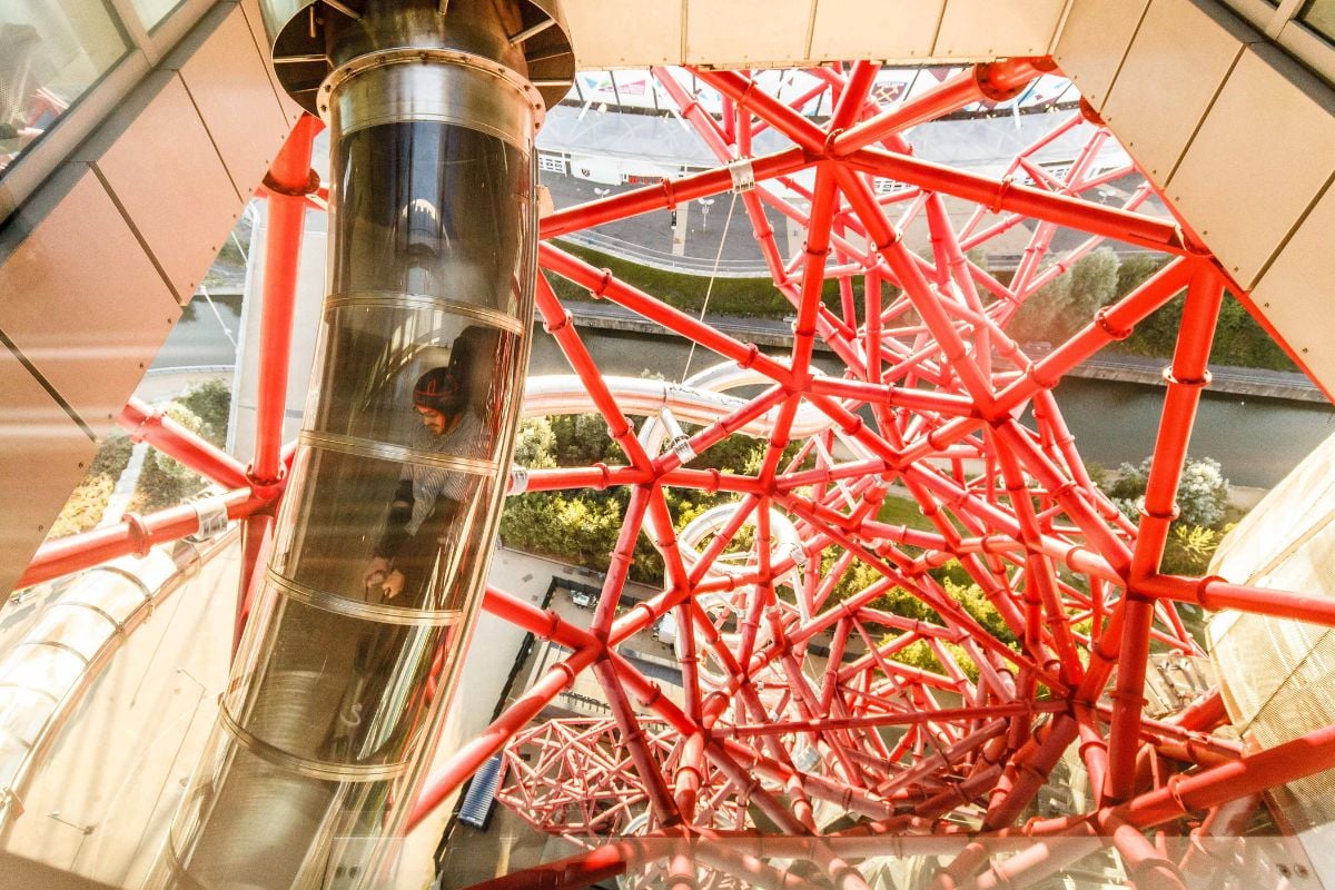 Zip World Helix Slide at the ArcelorMittal Orbit for Four