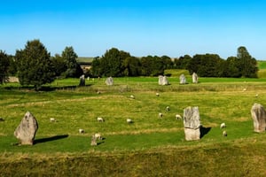 Avebury Stone Circle Helicopter Flight with Cream Tea for Two