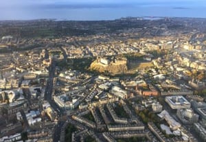 Extended City Of Edinburgh Helicopter Tour For One