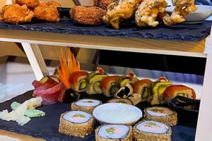 Sushi and Asian Tapas Afternoon Tea with Bubbles for Two at Inamo
