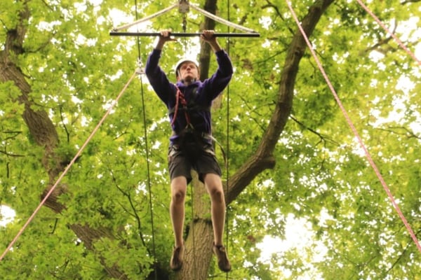 High Ropes Woodland Experience in Harrogate for 4