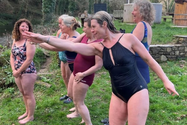 Outdoor Sauna and River Swim in Devon
