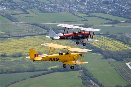 Tiger Moth Formation Experience for Two in Oxfordshire