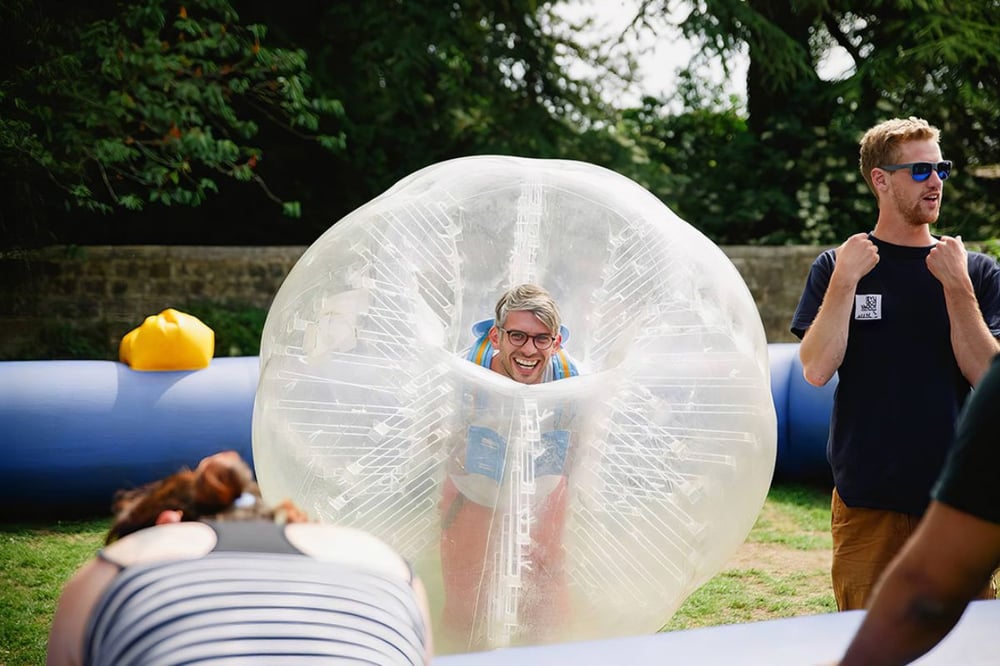 Group Body Zorbing at Ripley Castle (per person)