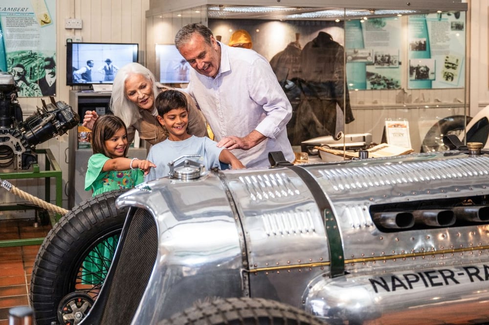 Brooklands Museum Entry Family Ticket (2 Adults and 2 Children)