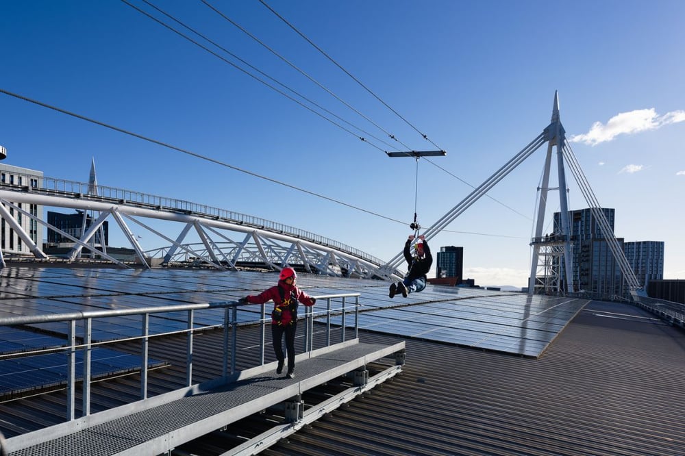 Cardiff 'Stadium Flyer' Zip Line Experience for Two