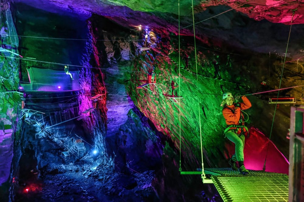 Zip World Caverns Adventure Course