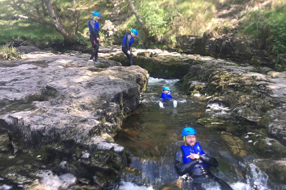 Gorge Walking Taster at Dinas Rock South Wales