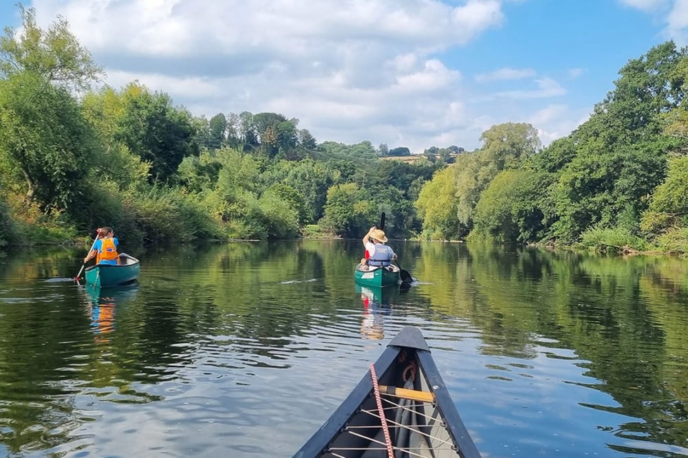 Half Day Guided Canoeing On The River Wye