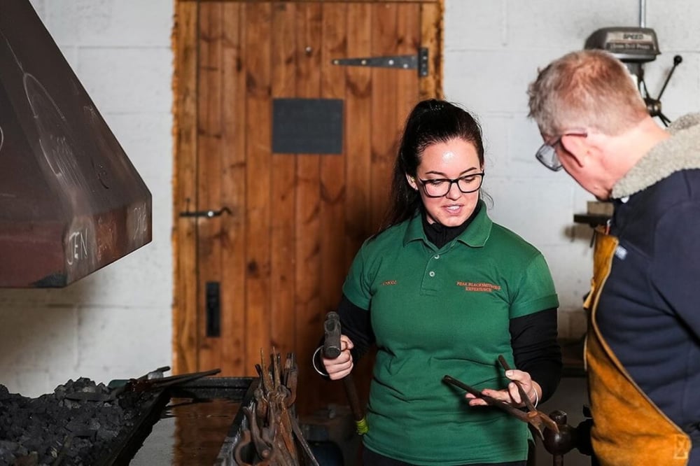 Half Day Hook Blacksmith Course in the Peak District