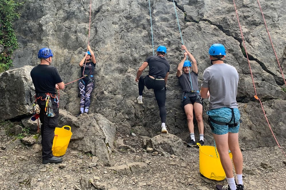 Rock Climbing Taster at Dinas Rock in South Wales