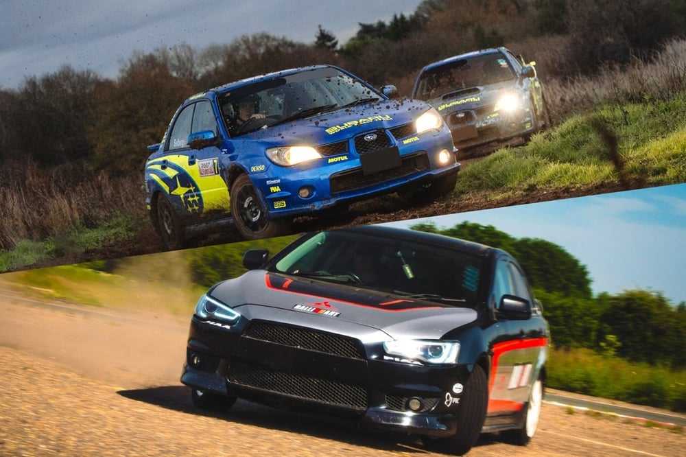 Subaru vs Mitsubishi Rally Dirt and Tarmac Experience - 24 Laps