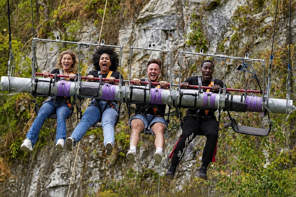 The Giant Swing for Four at Bluewater