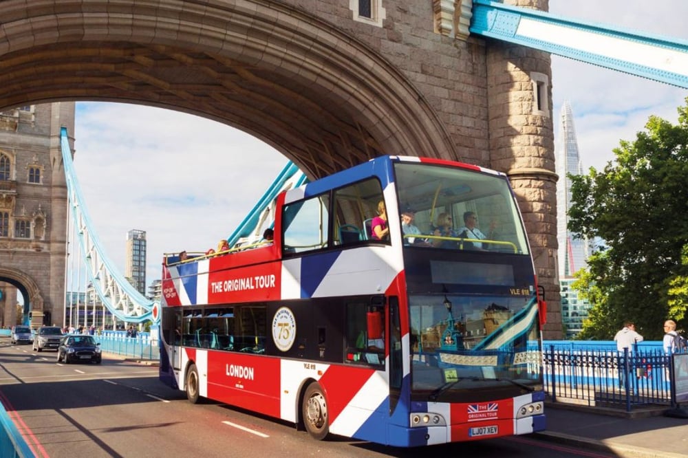 Original Tour London Hop-On Hop-Off Bus Tour & River Cruise For Four