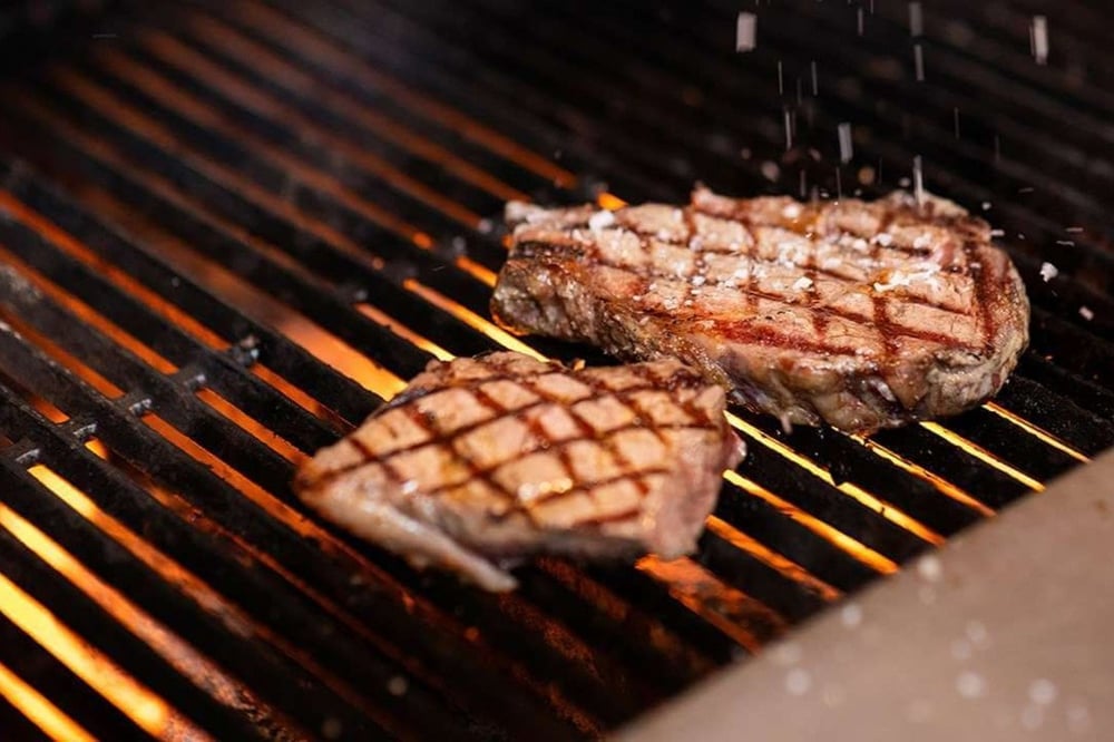 Three Courses Champagne and Sides for Two at London Steakhouse Co