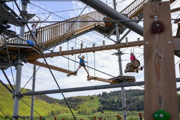 Tower Climber Adventure Course at Zip World in South Wales
